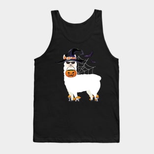 Happy Llamaween funny Halloween Llama costume gift Tank Top